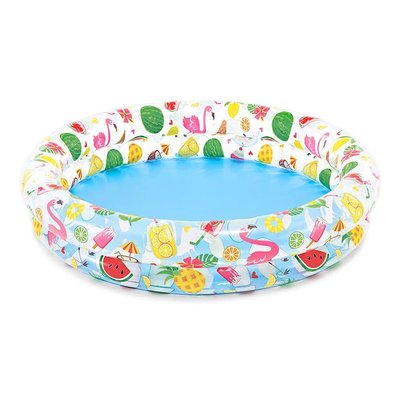 Intex 59421 - Детский (на 3 года) надувной бассейн круглый с фруктами на бортах
