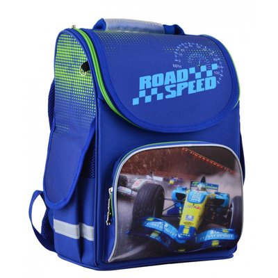 1 Вересня 554527 - Ранець (рюкзак) — каркасний шкільний для хлопчика — Швидкість чемпіон Перегонова машина, PG-11 Road Speed, 554527