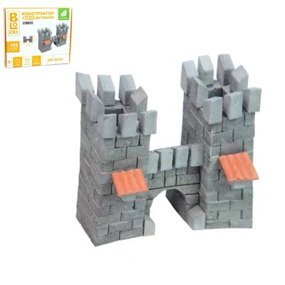 Строительный набор для творчества из мини кирпичиков - конструктор Две башни (серия Замок) BLOCKY Strateg 31021