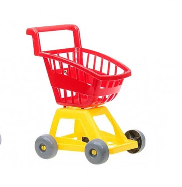 693 - Дитячий ігровий візок, гра супермаркет, візок з кошиком для катання і іграшок, 693