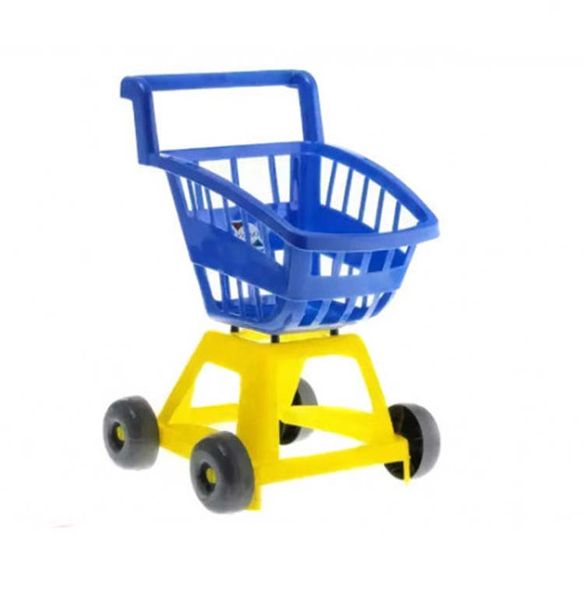 693 - Дитячий ігровий візок, гра супермаркет, візок з кошиком для катання і іграшок, 693