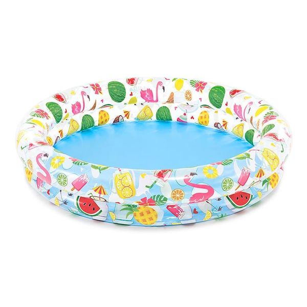 Intex 59421 - Дитячий (на 3 роки) надувний басейн круглий із фруктами на бортах