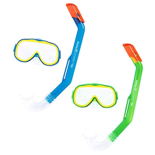 24024 - Яскравий набір для плавання та пірнання - маска та трубка для дітей від 3 до 8 років