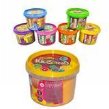 Danko Toys KS-01-01,02,03... - Кинетический песок ведерко 350 г разные цвета KidSand, Украина