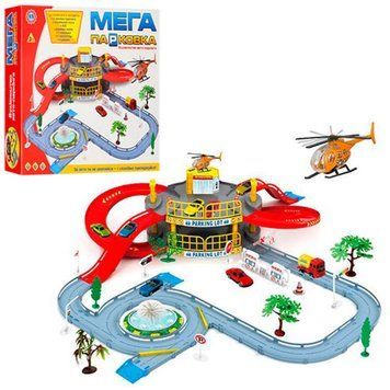 Metr+ 922-9 - Мега парковка &mdash; Гараж із треком на 2&nbsp;поверхи, машинка, вертоліт
