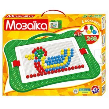 Технок 3374 - Гра Мозаїка пластикова 240 елементів, Технок 5 Україна 3374