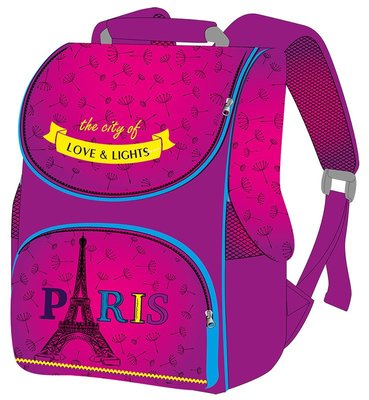 Smile 988613 - Ранец (рюкзак) — короб ортопедичний для дівчинки — Париж, Ейфелева вежа, Smile 988613