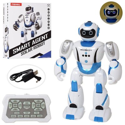 ND601 - Розумний Робот Смарт 35 см на радіокеруванні, Smart Agent, ходить, танцює, звук (англ), реагує на руку