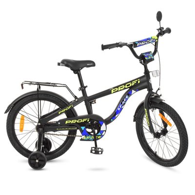 T18152 - Детский двухколесный велосипед PROFI 18 дюймов, черный Space T18152