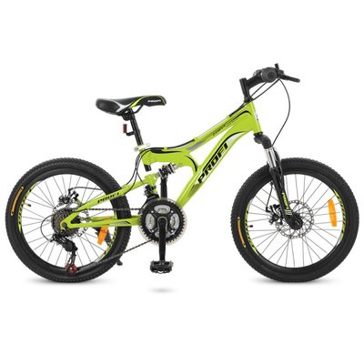 Детский двухколесный велосипед PROFI G20 DAMPER 20 дюймов (18 скоростей), S20.4 S20.4