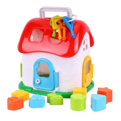 Технок 6719 - Детская развивающая игрушка домик с элементами сортера і ключами