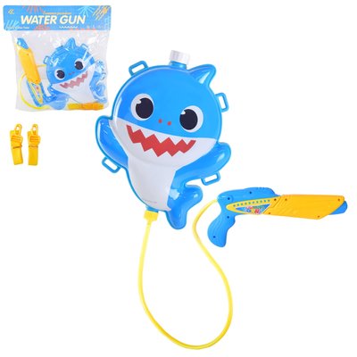 8113 - Детский водяной пистолет Акула - водный автомат с баллоном рюкзачком на плечи