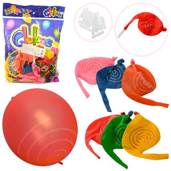 Набір надувних кульок зі спецефектами (100 шт.), мікс, MK 1363 979370184 фото товару
