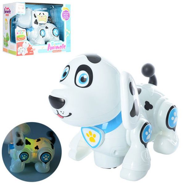  696-25 - Іграшка музична собачка для малюків, собака зі світловими і звуковими ефектами, 696-25