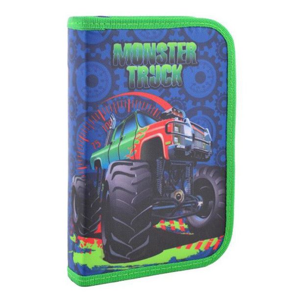 Пенал - книжка шкільний твердий одинарний з клапаном Джип Монстер Monster truck, без наповнення, Smart 531712 729814999 фото товару