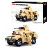 Sluban M38-B0837 - Конструктор Армія Військовий з серії модель військова машина джип на 265 деталей