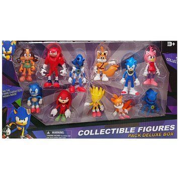 MiC 964095 - Игрушка Соник - набор фигурок из игры (фильма) Sonic 11 фигурок героев