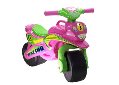 Мотоцикл для катання для дівчинки, Мотобайк Спорт рожевий, зі звуком, Україна 0139 0139