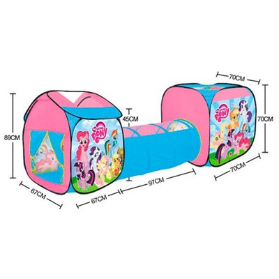 M 5792 - Палатка детская игровая домик с тоннелем по мотивам мультфильма Литл Пони My little pony, 5792