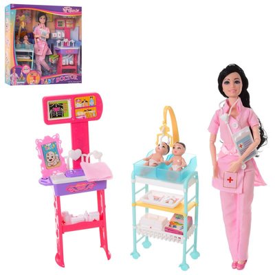 JX200-36 - Лялька лікар, пупс, меблі, інструменти