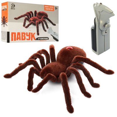 Павук Тарантул 15 см на радіокеруванні, світяться очі, паук на батарейках з пультом 787