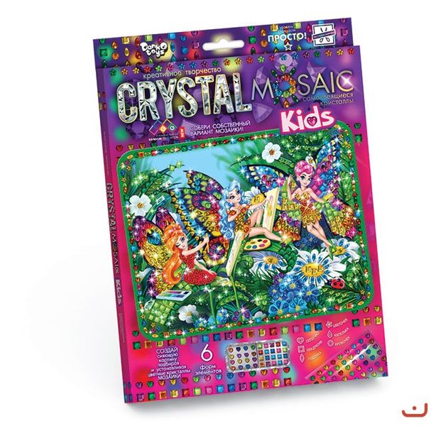Набор для творчества - Картина мозаика "Блестящая мозаика с кристалов", CRYSTAL MOSAIC KIDS Украина CRMk-01 667179476 фото товара