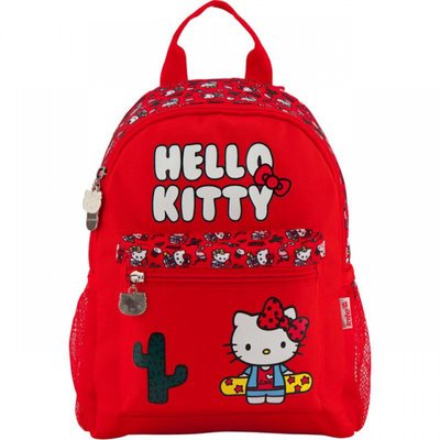 Рюкзак (ранець) дошкільний для дівчинки червоний Кітті, фірмовий Kite HK18-534XS HK18-534XS