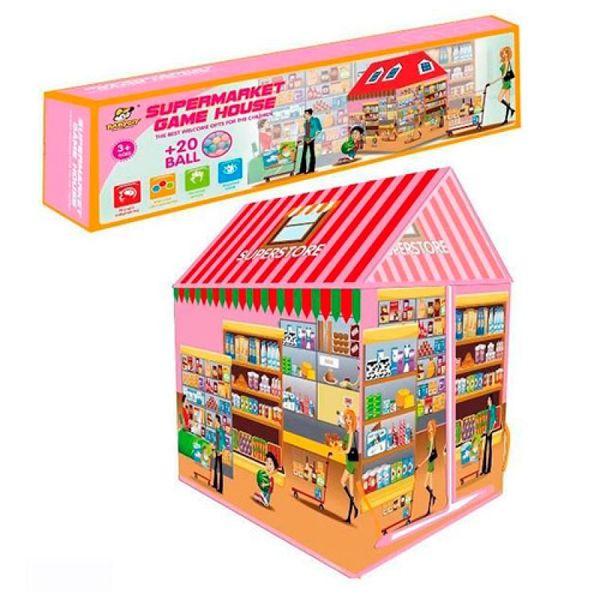 5788 - Намет - дитячий ігровий будиночок - Супермаркет, розмір 95-85-62 см, 20 кульок, 5788