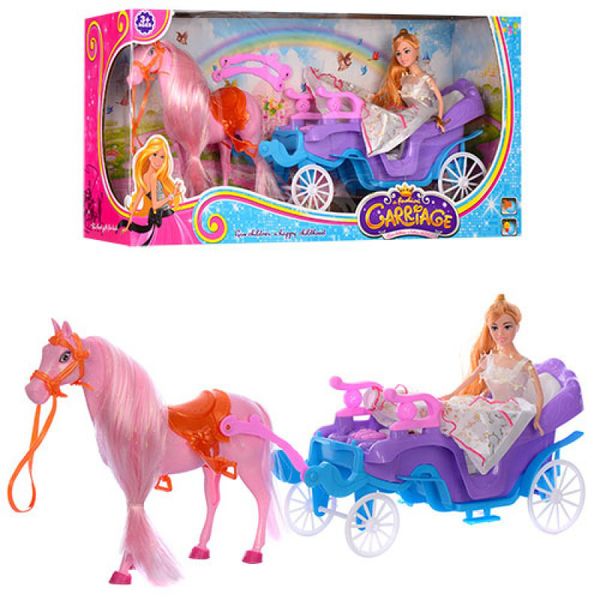 Подарочный набор Карета с лошадью и куклой, 686-700 686-700