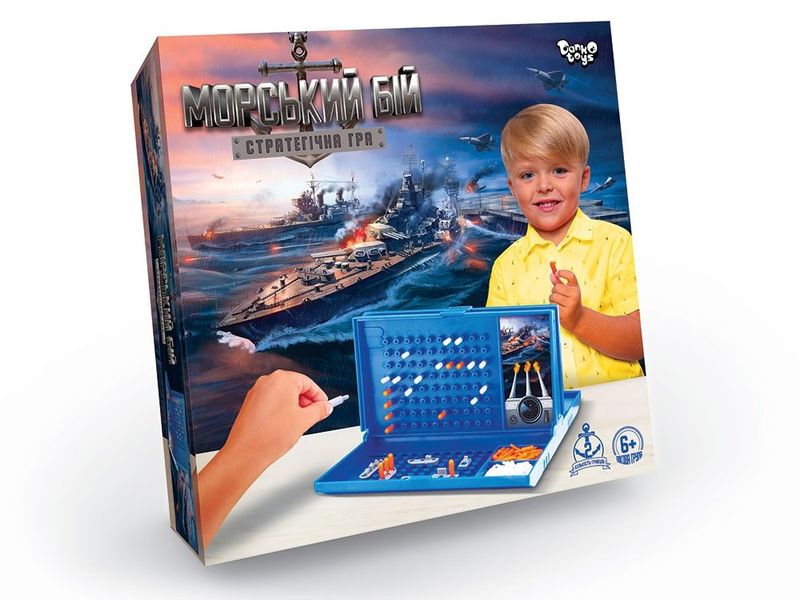 Danko Toys G-MB-01U - Настільна гра Морський бій класичний - стратегічна гра для 2 гравців