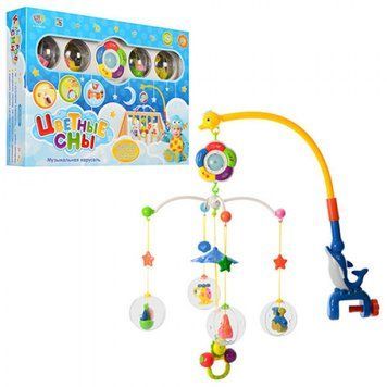 Limo Toy 1362 - Детская карусель Мобиль на кроватку Цветные сны таймер, регулятор громкости