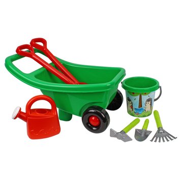 Технок 0099 - Дитячий ігровий набір садівника "Маленький садівник" - візок тачка, лопатки, граблі, лійка