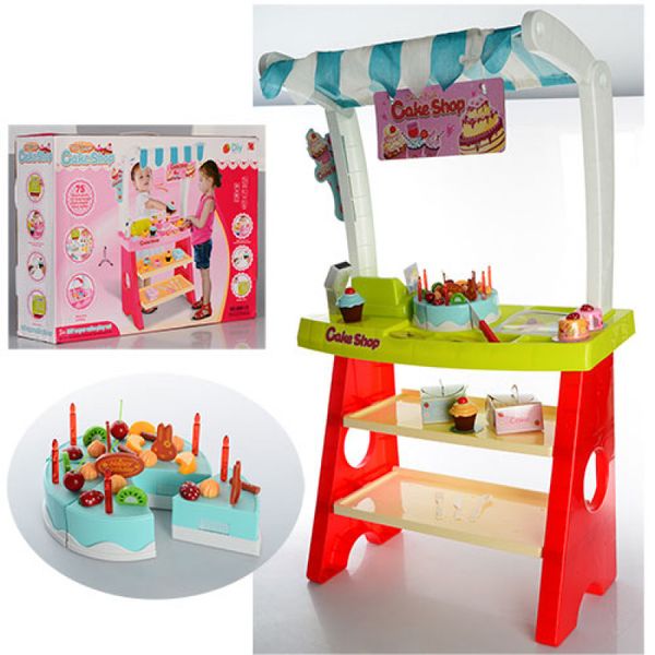 Игровой набор Мой Магазин Сладостей Cake Shop 889-13-14, прилавок,касса, сканер, продукты, 2 вида 600519723 фото товара