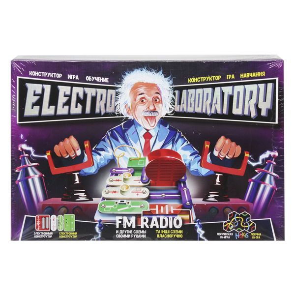 Danko Toys ELab-01-01 - Дитячий електронний конструктор "Electro Laboratory. FM Radio" Радіо та інші схеми