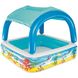 Детский надувной бассейн для малышей по типу гриб с навесом - крышей, 147-147-122 см, bestway 52192 52192 фото 3