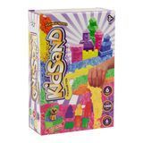 Danko Toys KS-04-10,11,12,13,14,15U - Кинетический песок для творчества 1 кг, всего 6 цветов и 6 формочек, Украина