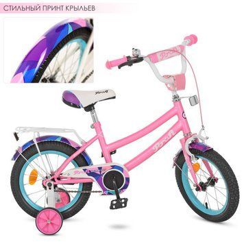 Y12162 - Детский двухколесный велосипед PROFI 12 дюймов Geometry (розовый), Y12162