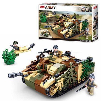 Sluban 0858 sl - Конструктор Военный Армия танк&nbsp;на 524 деталей&nbsp;с фигурками