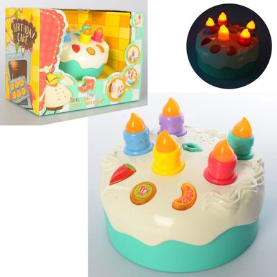 P8625 - Детский игровой музыкальный Торт - свечки светятся, музыка happy birthday, P8625