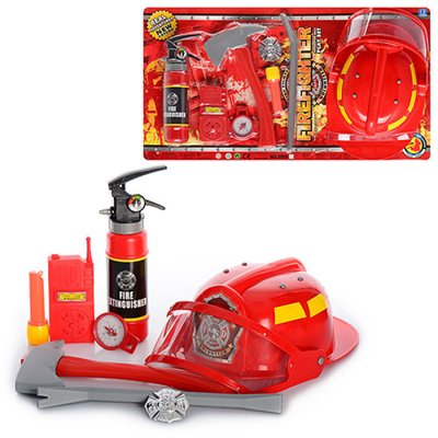9905 A - Детский игровой набор пожарника, каска, огнетушитель, топор, рация, набор пожарного 9905 A