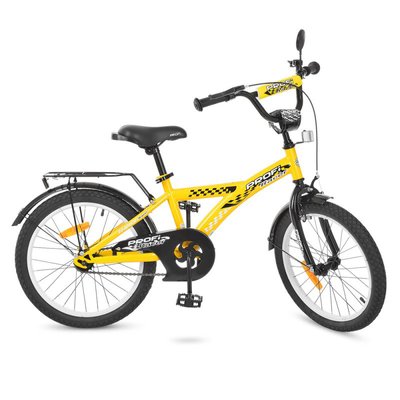 T2032 - Детский двухколесный велосипед PROFI 20 дюймов Racer желтый, T2032