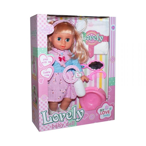 Limo Toy HX355 - Пупс лялька 32 см Сестричка бебі аксесуарами, горщик, п'є — пісяє.