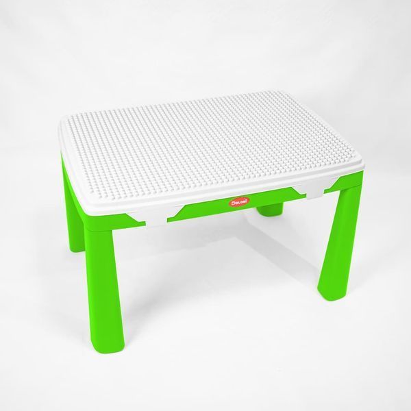 Doloni 04660 - Детский столик со стульчиком и конструктором 2в1 для игр, рисования, лепки или конструктора