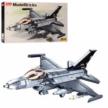 Sluban 0891 - Конструктор - модель военного легендарного самолета F-16