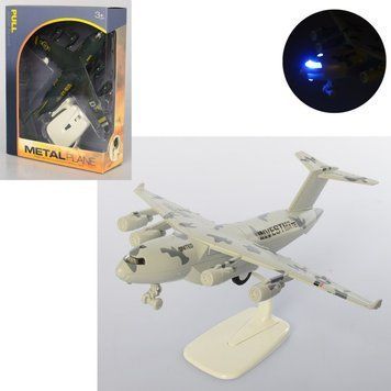 CD519-001 - Самолет с металлическим корпусом, световыми эффектами, инерционный, H109A