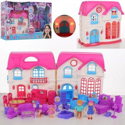 Будиночок для ляльок з героями - фігурки, машина, звук, світло, 4 види 1201