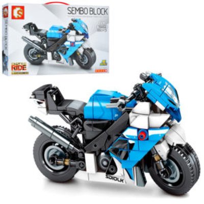 Конструктор Технік - Мотоцикл синій на 280 деталей 701204