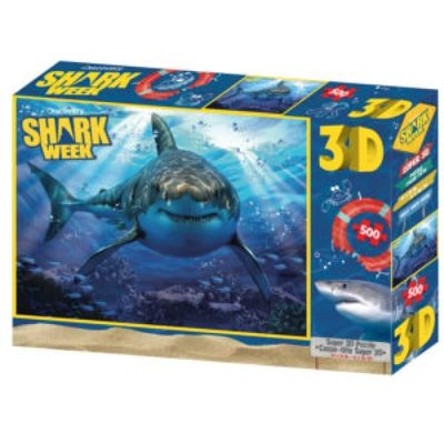 10324 - Пазлы с эффектом 3D на 500 деталей - большая акула