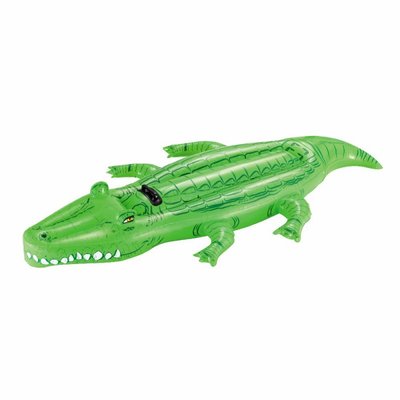 Intex 41011 - Дитячий надувний пліт Крокодил (алігатор), розмір 203-117 см, ручки 2 штуки, 41011