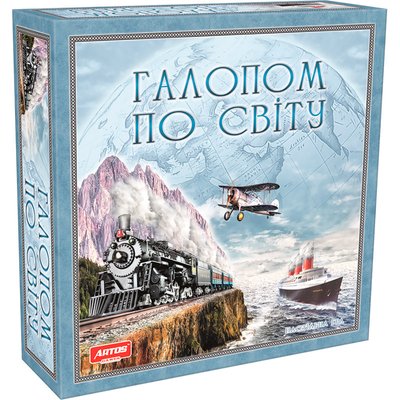 Настільна розвивальна та навчальна гра Галопом по світу для всієї родини, Україна Артос 21069 1163973833 фото товару